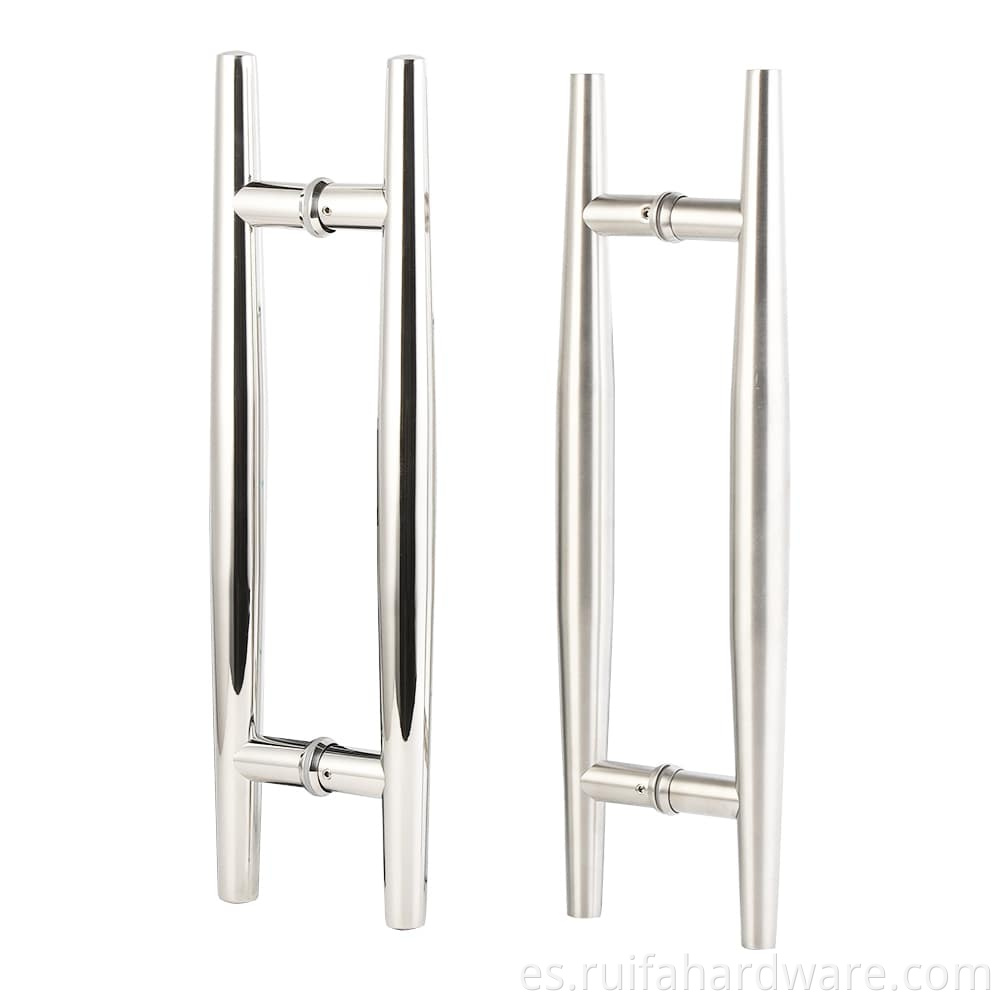 Round Tube Glass Door Handles (6)